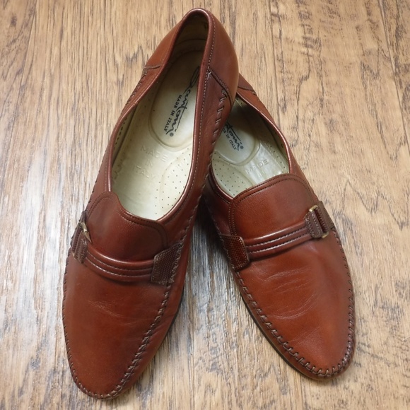 Santoni Brown Leather Upper #42143915 Causal Dress Shoe main image 7